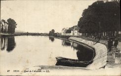 CPA Sens Quai de L'Abattoir