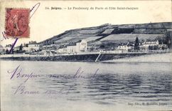 VINTAGE POSTCARD Joigny the Suburb of Holy Paris and Cote Jacques