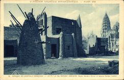 CPA Exposition Coloniale Internationale Paris 1931 Afrique occidentale Francaise La place du marche indigene 