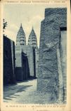 VINTAGE POSTCARD Fair Colonial International Paris 1931 Palates of the Perspective AOF of the street of Djenne