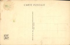 VINTAGE POSTCARD Fair Colonial International Paris 1931 Palates of the Perspective AOF of the street of Djenne