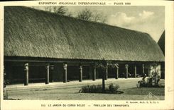 CPA Exposition Coloniale Internationale Paris 1931 Congo Belge Pavillon des Transports