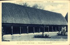 CPA Exposition Coloniale Internationale Paris 1931 Congo Belge Pavillon des Transports