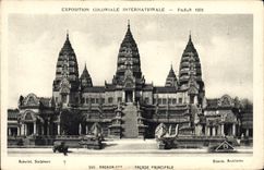 CPA Exposition Coloniale Internationale Paris 1931 Angkor Vat Facade principale