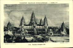 CPA Exposition Coloniale Internationale Paris 1931 Temple d'Angkor Vat