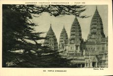 CPA Exposition Coloniale Internationale Paris 1931 Temple d'Angkor Vat