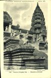 VINTAGE POSTCARD Fair Colonial International Paris 1931 Temple d' Angkor Vat Staircase principal