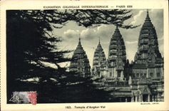 CPA Exposition Coloniale Internationale Paris 1931 Temple d'Angkor Vat