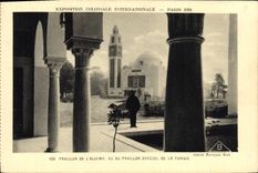 CPA Exposition Coloniale Internationale Paris 1931 Pavillon de l'Algerie vu du pavillon officiel de la Tunisie
