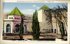 CPA Exposition Coloniale Internationale Paris 1931 Pavillon du Maroc Cour interieure 