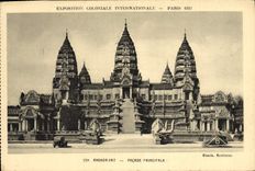 CPA Exposition Coloniale Internationale Paris 1931 Angkor Vat Facade principale