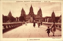 CPA Exposition Coloniale Internationale Paris 1931 Temple d'Angkor Vat