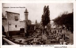 CPA Exposition Coloniale Internationale Paris 1931 Section tunisienne Le cafe maure 