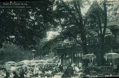 VINTAGE POSTCARD Exposition Colonial International Paris 1931 Route de girdles lake