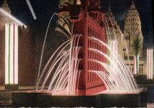 VINTAGE POSTCARD Fair Colonial International Of Paris the Fountain Of Totems