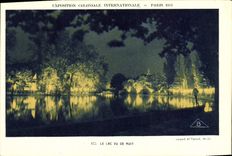 CPA Exposition Coloniale Internationale De Paris Le Lac Vu De Nuit