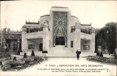 CPA Paris Exposition Des Arts Decoratifs Pavillon La Maitrise Galeries Lafayettes