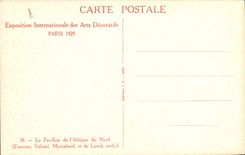 CPA Exposition Internationale Des Arts Decoratifs Paris Pavillon de l'Afrique du Sud