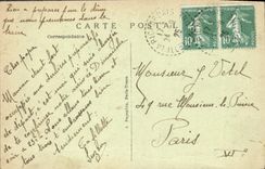 La POSTAL de la VENDIMIA con la exposición internacional de la buena del mercado casa de París de los artes decorativos 1925 ve a muchedumbre delante del pavill