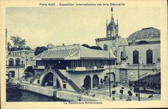 CPA Paris Exposition Internationale Des Arts Decoratifs Le Restaurant Britannique