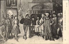 VINTAGE POSTCARD Jeanne d' Arc Prisonniere By Patrois