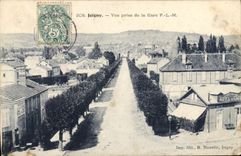 CPA Joigny Vue Prise De La Gare PLM