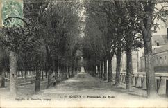 CPA Joigny Promenade Du Midi