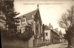 Cámara acorazada de Paray Monial de la POSTAL de la VENDIMIA de las señoras de la tertulia y del convento