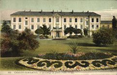 VINTAGE POSTCARD Trawl-net On the Saone the College Of Young girls