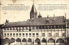 VINTAGE POSTCARD Cluny Frontage Of the Palate Of the Gelase Pope