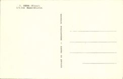 POSTAL de la VENDIMIA Sens la iglesia Mauricio santo