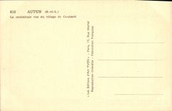 VINTAGE POSTCARD Autun the Cathedral Seen Of the Village De Couhard