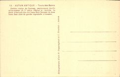 VINTAGE POSTCARD Ancient Autun Tours Of the Benches