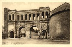 CPA Autun Antique Porte Saint Andre