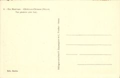 VINTAGE POSTCARD In Morvan Chinon Castle View