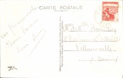 POSTAL Dornes Dornette de la VENDIMIA