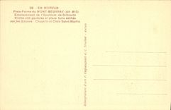 POSTAL de la VENDIMIA en la plataforma de Morvan del montaje de Beuvray