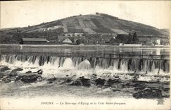 VINTAGE POSTCARD Joigny the Stopping D' Epizy And the Dimension Jacques Saint