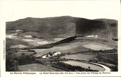 VINTAGE POSTCARD Picturesque Morvan the Beuvray Mount Seen from Of the Village De Petiton