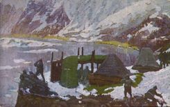 VINTAGE POSTCARD Italy Indipendenzia Militaria Canal di S Pietro