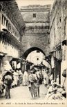 CPA Fez Le Souk Du Tala Et l'Horloge De Bou Anania