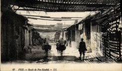 POSTAL Fes Souk de la VENDIMIA de Fes Djedid