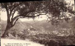 VINTAGE POSTCARD Moulay Idriss Panorama Of the Holy City