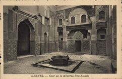CPA Meknes Cour De La Medersa Bou Anania