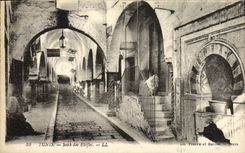 CPA Tunis Souk Des Etoffes