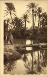 VINTAGE POSTCARD Gabes Bridge Of palm tree In the Oasis