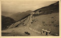 VINTAGE POSTCARD the Pyrenees the Collar Of Tourmalet And road Of the Peak Of the South