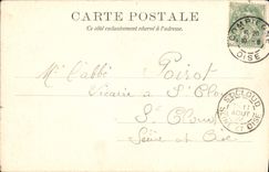 CPA Eglise St Antoine Portail Compigne