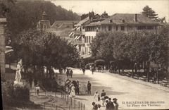 CPA Bangeres De Bigorre La Place Des Thermes