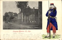 La POSTAL de la VENDIMIA acuartela St Cyr Militaria de Gouvion